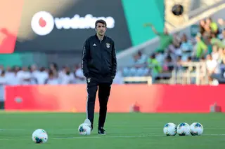 Entre uma espreitadela ao Canal Panda e à BTV, Bruno Lage discursou contra a pressa dos tempos modernos