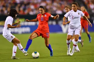 Não houve Rapinoe, nem Morgan. Houve ainda uma diferença abismal