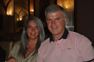 Nélson com a mulher, Maria José