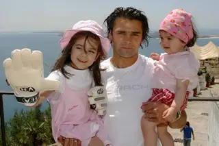 Nuno com as filhas, Joana e Mariana