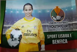 A filha mais nova, Bruna, é guarda redes no Benfica na equipa de sub-15