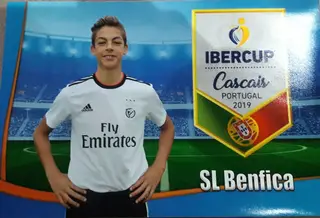 O filho Tiago está na equipa juvenil B do Benfica