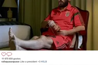 Rafa lança a sua candidatura a presidente com uma maçã desidratada e sentado na poltrona do costume (por Insónias em Carvão)