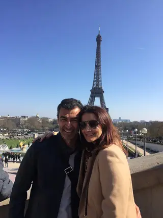 Rui com a mulher, Maria José, em Paris