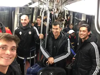Rui Almeida teve de andar de metro com a sua equipa do Red Star para conseguir chegar a tempo a um jogo