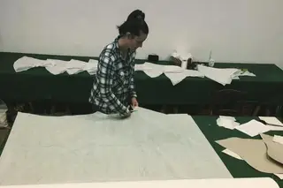 O meu marido disse que eu estava maluca mas encomendei 1,5 km de elástico para coser cógulas