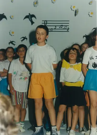 Mário Felgueiras na escola primária