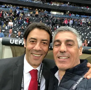 Vítor Paneira e Rui Costa numa selfie recente