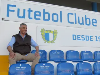 Vítor no estádio do FC Famalicão