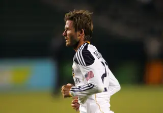 Aos 32 anos, Beckham mudou-se para os EUA. Foi duas vezes campeão da MLS com os Galaxy