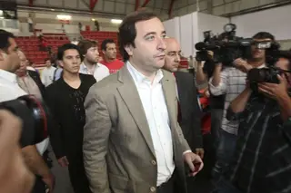 Benfica. O candidato Bruno Costa Carvalho tem 18 anos de sócio. Os estatutos do clube exigem que tenha 25 para ser presidente