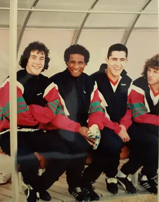 Neno com Paulo Sousa, Paulo Madeira e Cadete