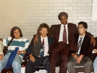 Neno com Figo, Cadete e Paulo Madeira
