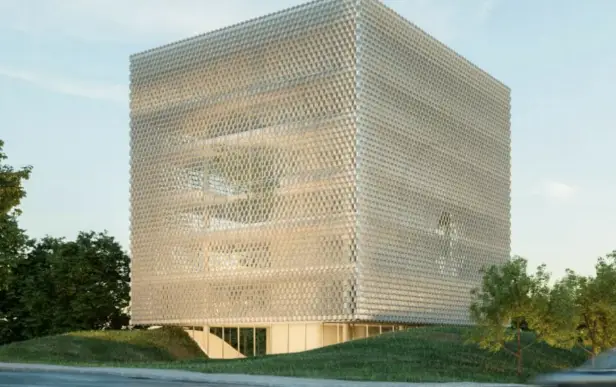 O novo edifício da Liga Portugal, no Porto, será assim, com sete andares