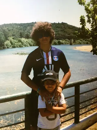 Os filhos Rodrigo e Eduardo
