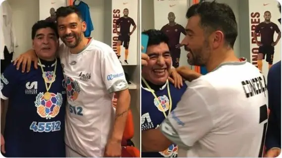 Sérgio Conceição sobre Maradona: "Não é comum poder conviver com ídolos e lendas. Tive essa sorte"