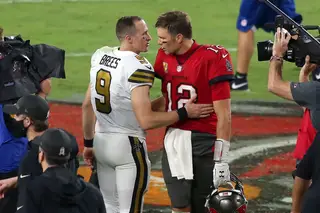 Sénior Bowl: os quarentões Tom Brady e Drew Brees esperaram 20 anos para se encontrarem nos playoffs da NFL
