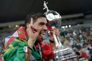 24 fotos aleatoriamente ordenadas de agarrões, pontapés (um de bicicleta), lágrimas, abraços, beijos, uma taça monumental - e, claro, Abel