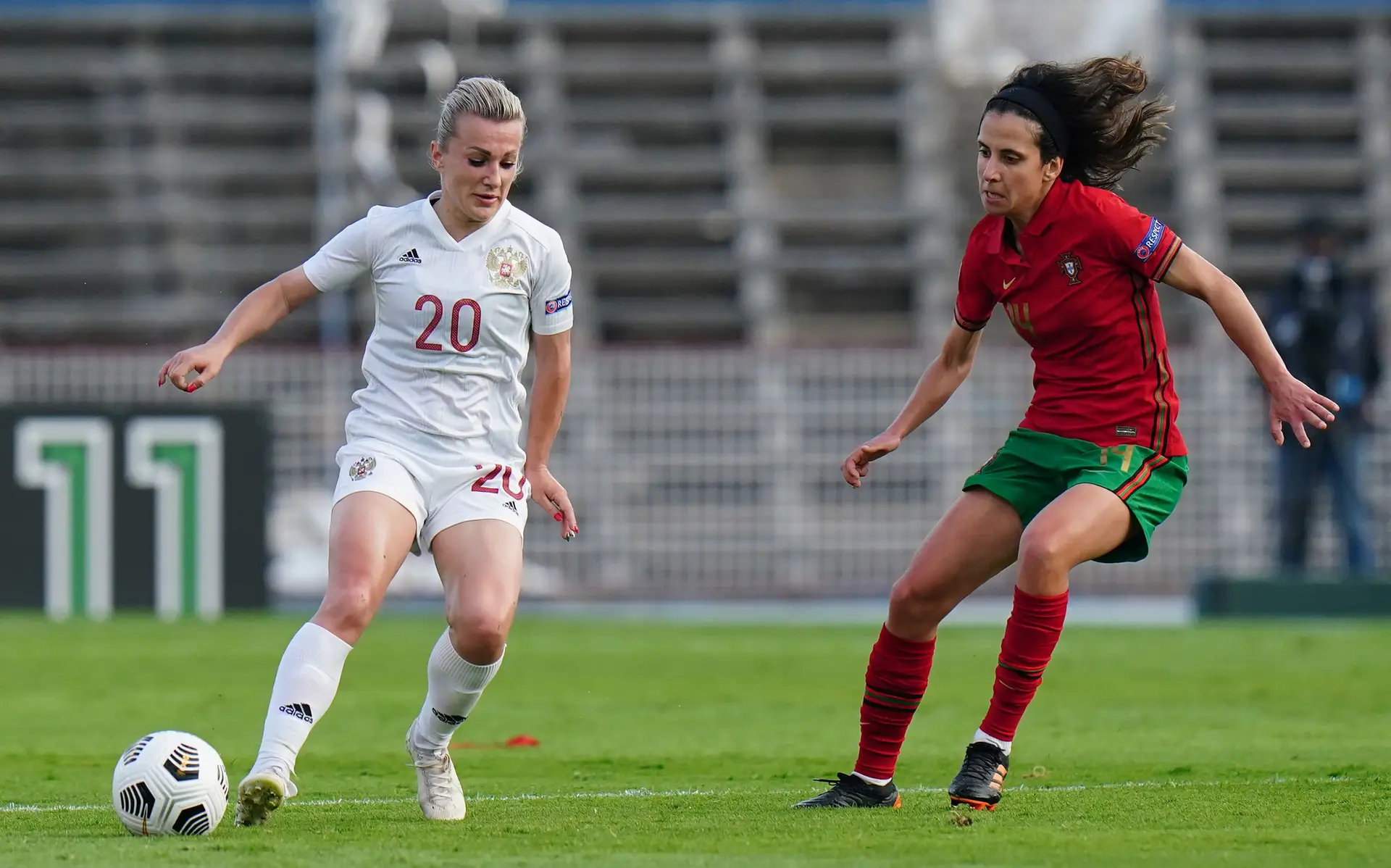 Korovkina marcou o golo que dá vantagem à Rússia