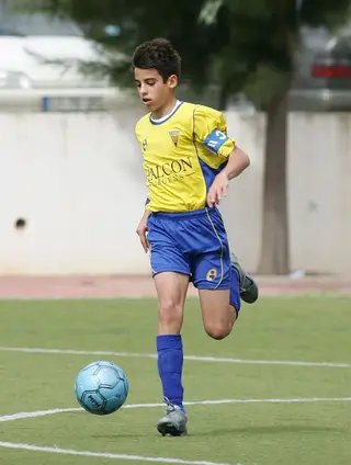 No Estoril Praia, com 13 anos