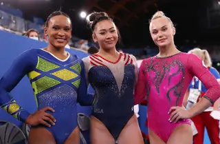 Rebeca Andrade, Sunisa Lee e Angelina Melnikova