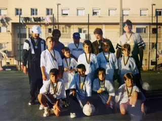 Ruben (2.º em baixo à direita) começou a jogar futsal aos seis anos no Grupo Desportivo Fonsecas e Calçada