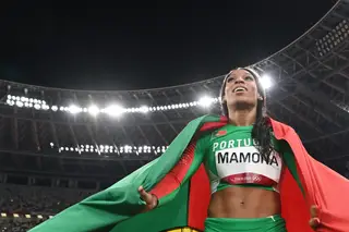 Patrícia Mamona na final do triplo salto dos Mundiais de atletismo