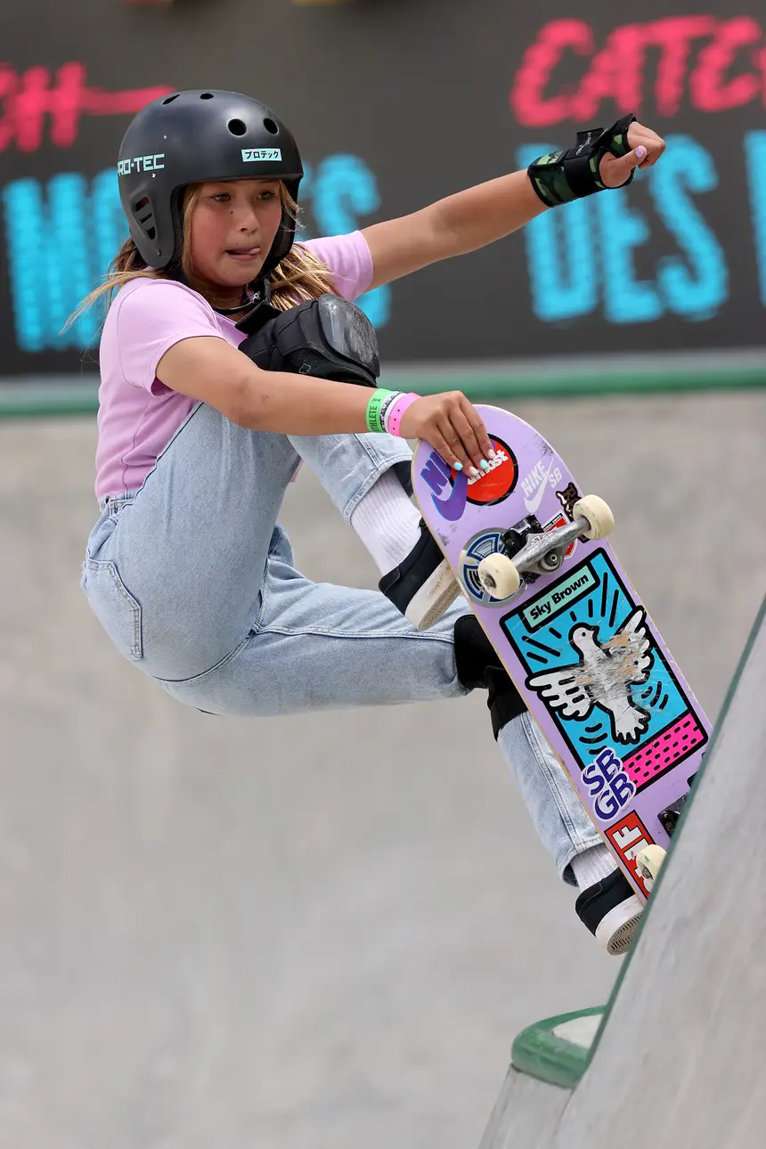 Sky, a skater de 13 anos que vai competir nos Jogos só por ″diversão