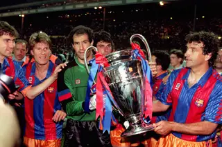 Com o título de campeão da Europa, conquistado em 1992, contra a Sampdoria