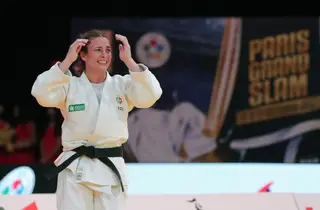 Bárbara Timo ganhou, no sábado, a medalha de ouro no Grand Slam de Paris, na categoria de -63 quilos. E não era suposto estar tão leve