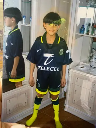 Com o equipamento do Sporting com que gostava de ir equipado para a escola
