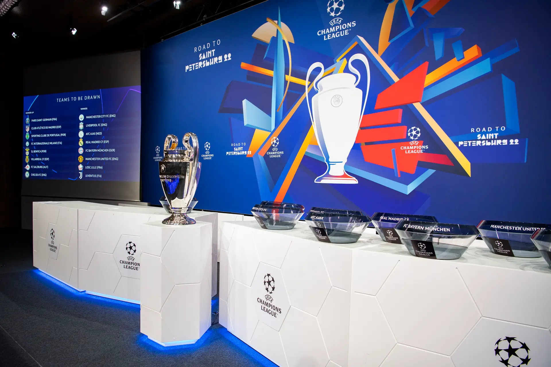 Sorteio dos oitavos-de-final da Champions League: Sporting-Man. City,  Benfica-Ajax, UEFA Champions League