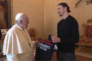 Quando o Papa conhece "Deus" ou o encontro entre Ibrahimovic e Francisco