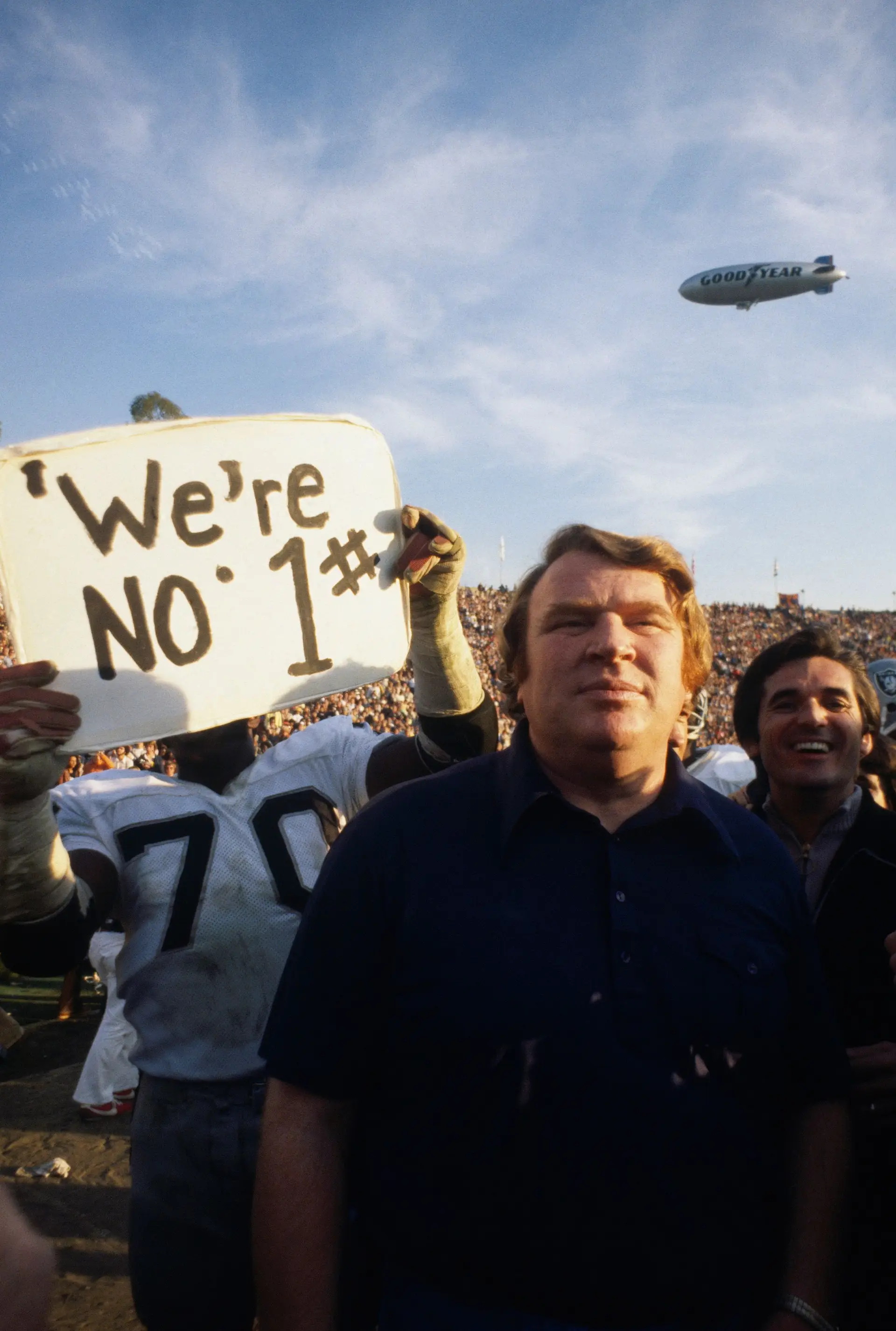 John Madden, em 1977, quando venceu o Super Bowl com os Oakland Raiders