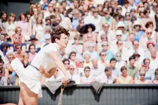 Billie Jean King, um exemplo na luta pela igualdade no desporto (Foto: Staff/Mirrorpix/Getty Images)