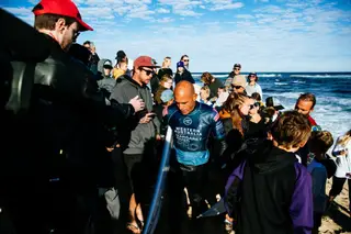 Slater na Austrália, em 2019 (FOTO: Matt Dunbar/World Surf League via Getty Images)