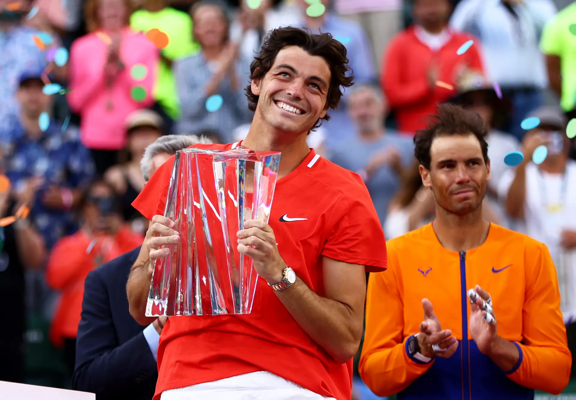 O torneio de Indian Wells foi para casa de Taylor Fritz, que pôs termo à série de vitórias consecutivas de Rafael Nadal