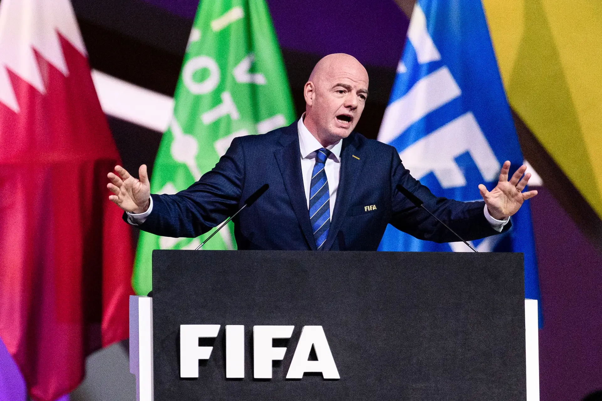 O presidente da FIFA mantém a ideia: “Chegou-se à conclusão de que o Mundial a cada dois anos é viável”