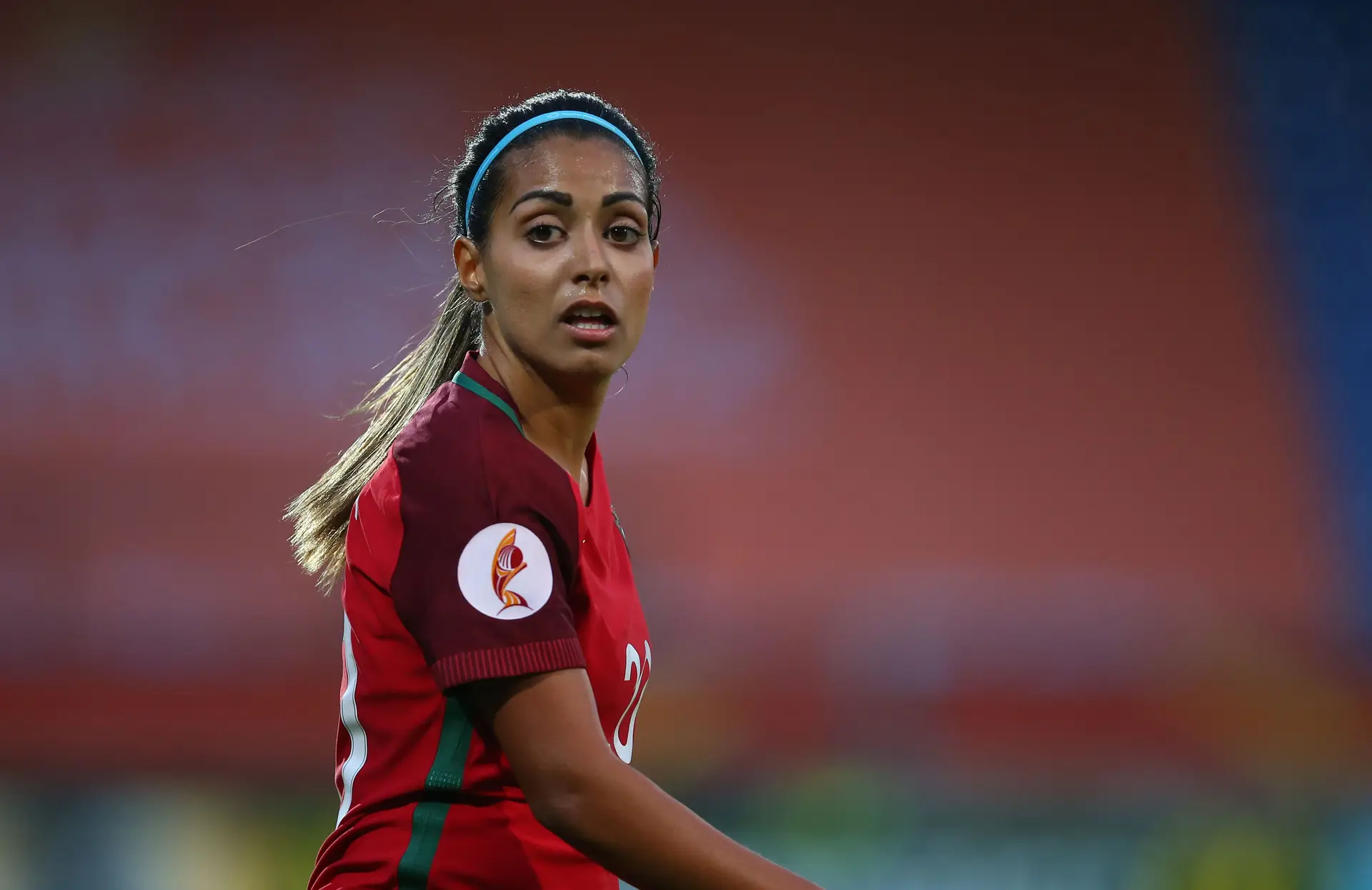 Suzane Pires durante o Europeu de 2017