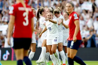 8-0: a Inglaterra deu uma goleada das antigas à Noruega no Europeu feminino