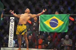 'Durinho' before a fight, in April, in Florida