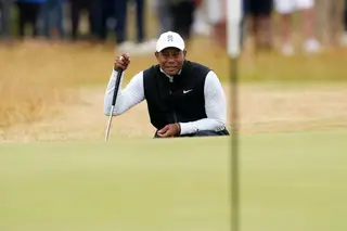 Vento, água, falta de velocidade: o mau dia de Tiger Woods no regresso ao British Open