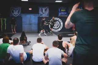 No Sindicato de MMA em Las Vegas, durante a International Fight Week