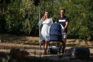 David Bruno escolheu viver em Vizela, onde gosta de passear com a mulher e a filha Leonor