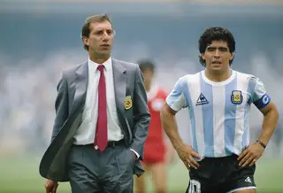 Maradona sempre se declarou 'Menotista', mas foi a duas finais de Mundiais com Bilardo