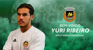 Yuri foi emprestado pelo Benfica ao Rio Ave, em 2017/18