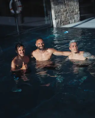 Com Rafael Lopes e Josué
