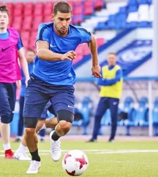 Durante um treino no Irtysh, no Cazaquistão