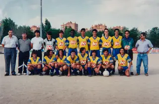 A equipa de Bruno, dos juvenis do Sintrense, num torneio em Madrid
