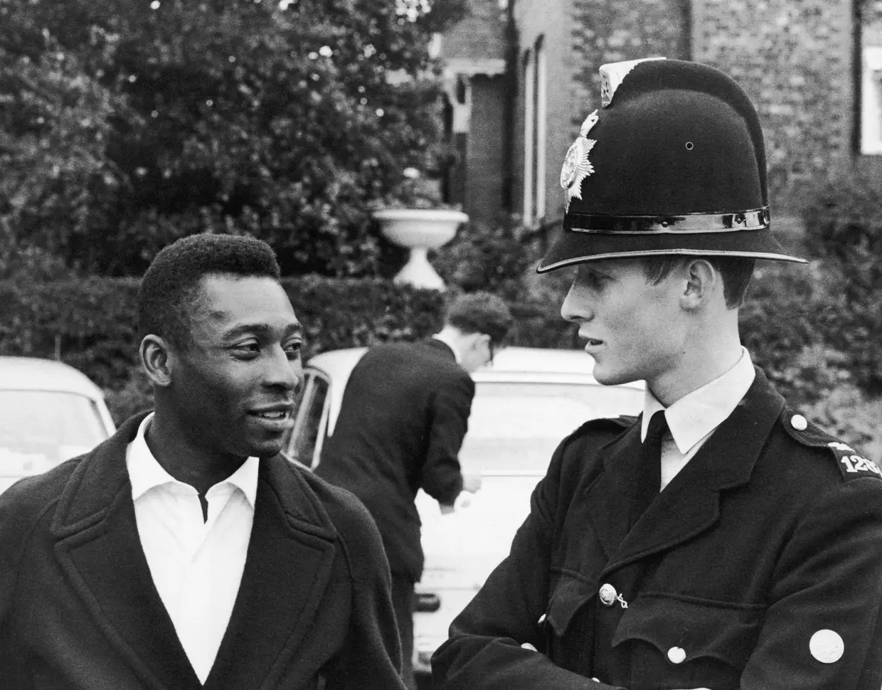 Com um polícia britânico no Mundial 1966